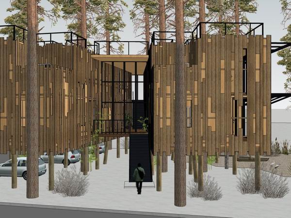 Modern Single-Family Forest Villa | SketchUp 3D Model
