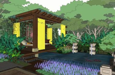 SketchUp Villa Model: Solo Southeast Asian Classical Style Villa-BIM WORLD