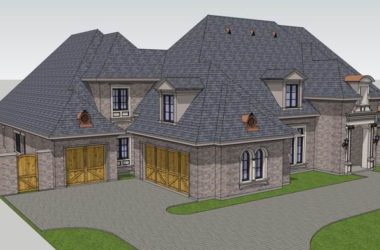Classical Style Single-Family Villa Model in SketchUp-BIM WORLD