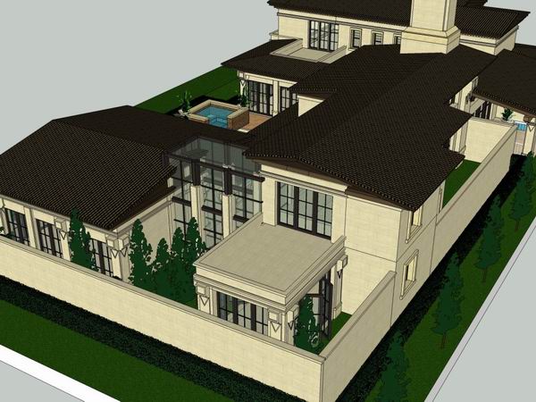 Classical Multi-Story Private Villa SketchUp Model