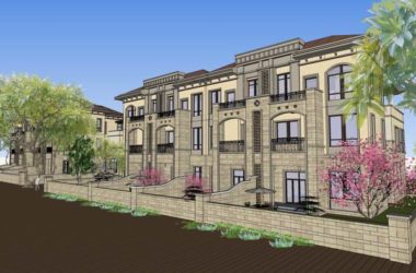 Classical Style Townhouse Villa Model in SketchUp-BIM WORLD