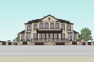 Classical Single-Family Villa Model in SketchUp-BIM WORLD