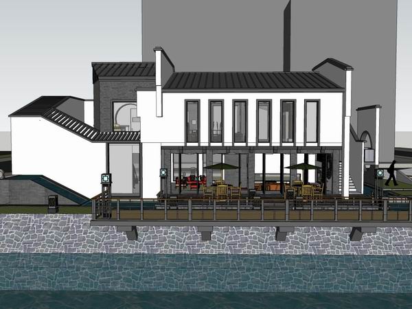 Chinese Classical Style Villa Model in SketchUp