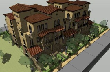 Classical Style Townhouse Villa Model in SketchUp-BIM WORLD