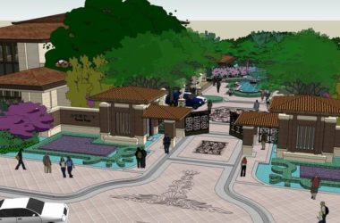 Classical Style Villa Model for Residential Communities in SketchUp-BIM WORLD