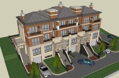 Classical Twin Villa Model in SketchUp-BIM WORLD