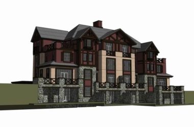 Classical Style Townhouse Villa Model in SketchUp-BIM WORLD