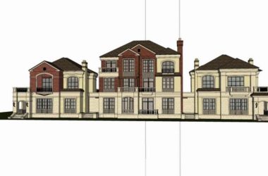 Classical Style Villa Model in SketchUp-BIM WORLD