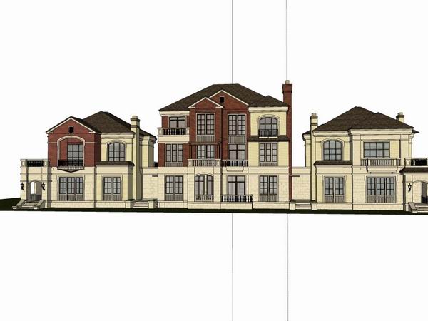 Classical Style Villa Model in SketchUp