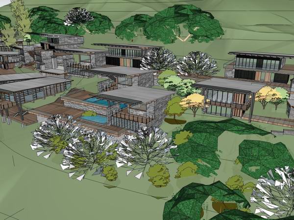 Modern Villa Design in Xishuangbanna | SketchUp Model Preview