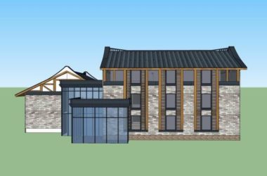 Classical Single-Family Villa Model in SketchUp-BIM WORLD