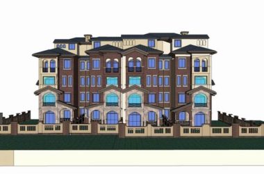 Classical-Style Stacked Villa Model in SketchUp-BIM WORLD