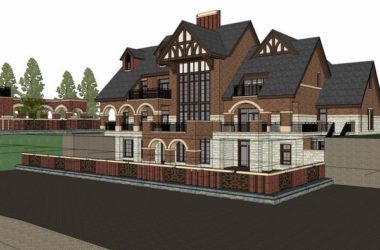 Classical Single-Family Villa Model in SketchUp-BIM WORLD
