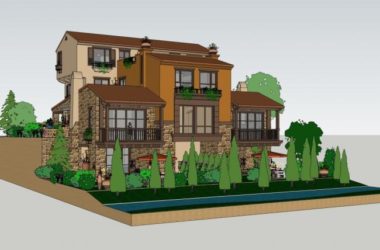 Classical Twin Villa Model in SketchUp-BIM WORLD