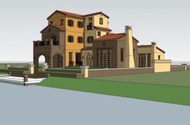 Classical Single-Family Villa Model in SketchUp-BIM WORLD