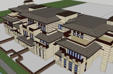Classical Twin Villa Model in SketchUp-BIM WORLD