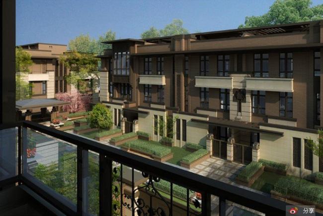 Modern Multi-Unit Villa Model in SketchUp