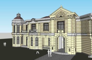 Classical Twin Villa SketchUp Model-BIM WORLD