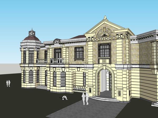 Classical Twin Villa SketchUp Model