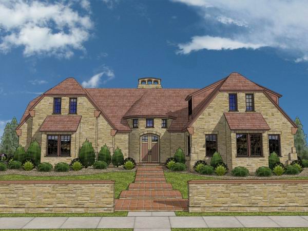 British Classical Style Solo Villa Model in SketchUp