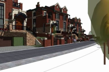 Double Split Villa Sketchup Model | European Classical Design-BIM WORLD