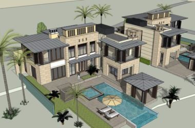Modern Solo Villa Design | SketchUp 3D Model-BIM WORLD