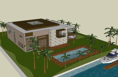 Modern Solo Villa Design | SketchUp 3D Model-BIM WORLD