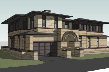 Classical Single-Family Villa Model in SketchUp-BIM WORLD