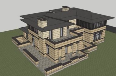 Classical Style Single-Family Villa Model in SketchUp-BIM WORLD