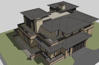 Classical Single-Family Villa Model in SketchUp-BIM WORLD