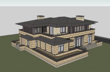 Classical Single-Family Villa Model in SketchUp-BIM WORLD
