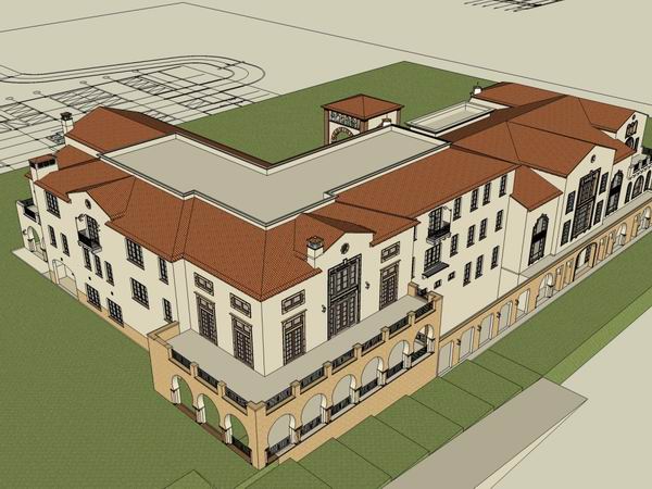 Classical Style Townhouse Villa Model in SketchUp