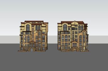 Classical Single-Family Villa Model in SketchUp-BIM WORLD