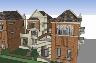Classical English Villa Model in SketchUp-BIM WORLD