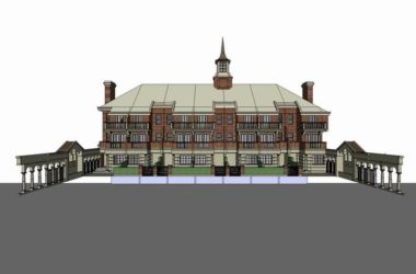 British Classical Style Row Villa Model in SketchUp-BIM WORLD