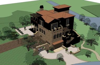 Classical Single-Family Villa Model in SketchUp-BIM WORLD