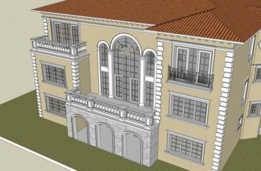 Classical Style Single-Family Villa Model in SketchUp-BIM WORLD
