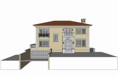 Classical Style Single-Family Villa Model in SketchUp-BIM WORLD