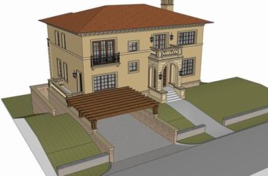 Classical Single-Family Villa Model in SketchUp-BIM WORLD