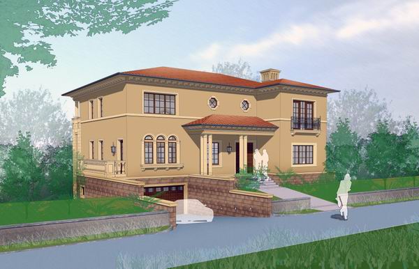 Classical Style Single-Family Villa Model in SketchUp