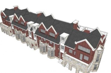 Classical Style Townhouse Villa Model in SketchUp-BIM WORLD