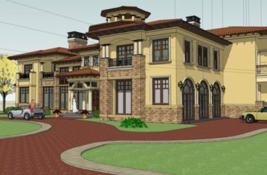 Classical Style Single-Family Villa Model in SketchUp-BIM WORLD
