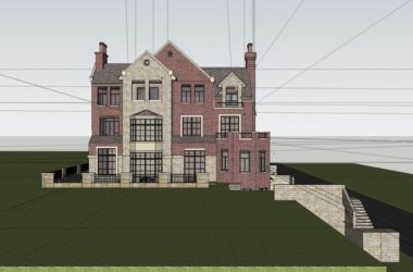 Classical Style Single-Family Villa Model in SketchUp-BIM WORLD
