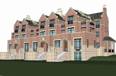 British Classical Twin Villa Model in SketchUp-BIM WORLD