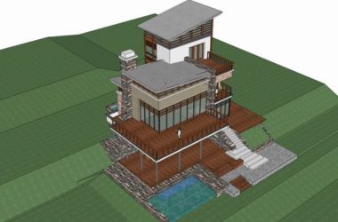Modern Solo Villa Design | SketchUp 3D Model-BIM WORLD
