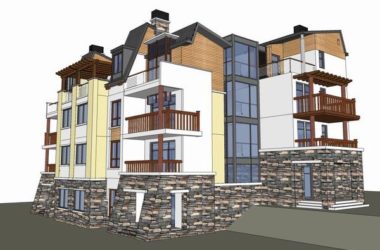 Classical Twin Villa SketchUp Model-BIM WORLD
