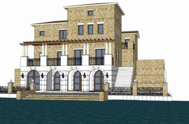 Classical Garden Villa Model in SketchUp-BIM WORLD