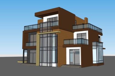 Modern Solo Villa Design | SketchUp Model-BIM WORLD