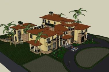 Classical Style Single-Family Villa Model in SketchUp-BIM WORLD