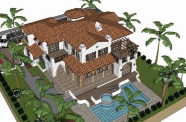 Classical Style Single-Family Villa Model in SketchUp-BIM WORLD